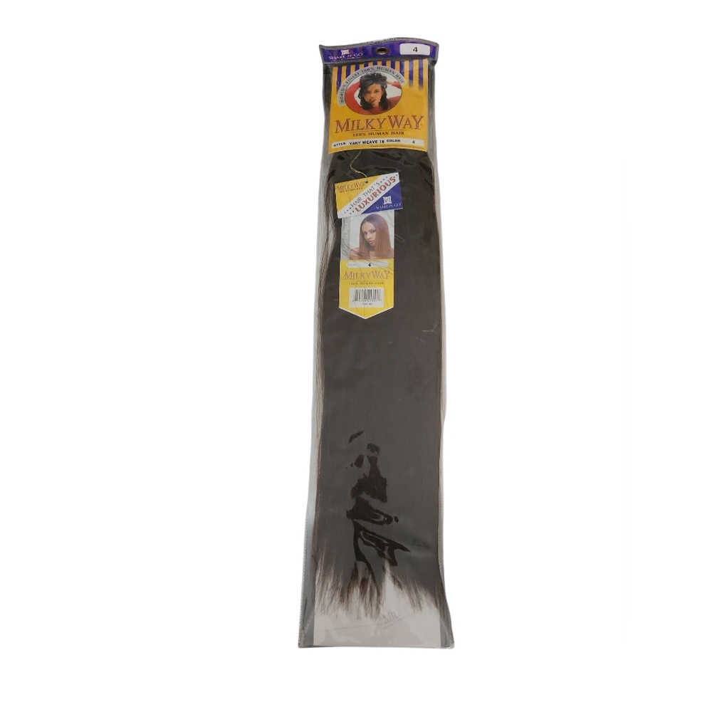 Milky Way Yaky Weave 100% Human Hair 16" Color #4